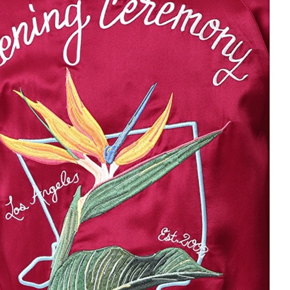 Opening Ceremony silk reversible bomber jacket - Picture 3 of 5